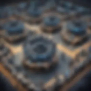 Aerial View of Stock Market Trading Floor Aerial view of stock market trading floor