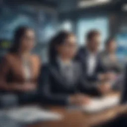 An illustration showing various types of forex trading agents at work