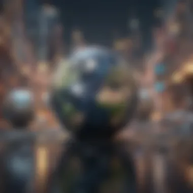 Globalization in Financial Markets Network symbolizing globalization in finance