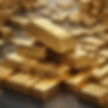 Visual representation of risks and rewards of gold investment