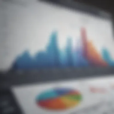 Close-up of financial charts related to rental income