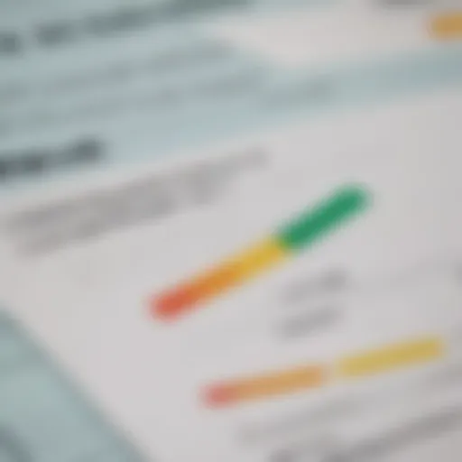 A close-up of a credit report highlighting negative marks